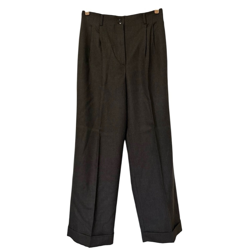 Herman Geist Plaid Wool Lined Menswear Trousers Womens 10 New